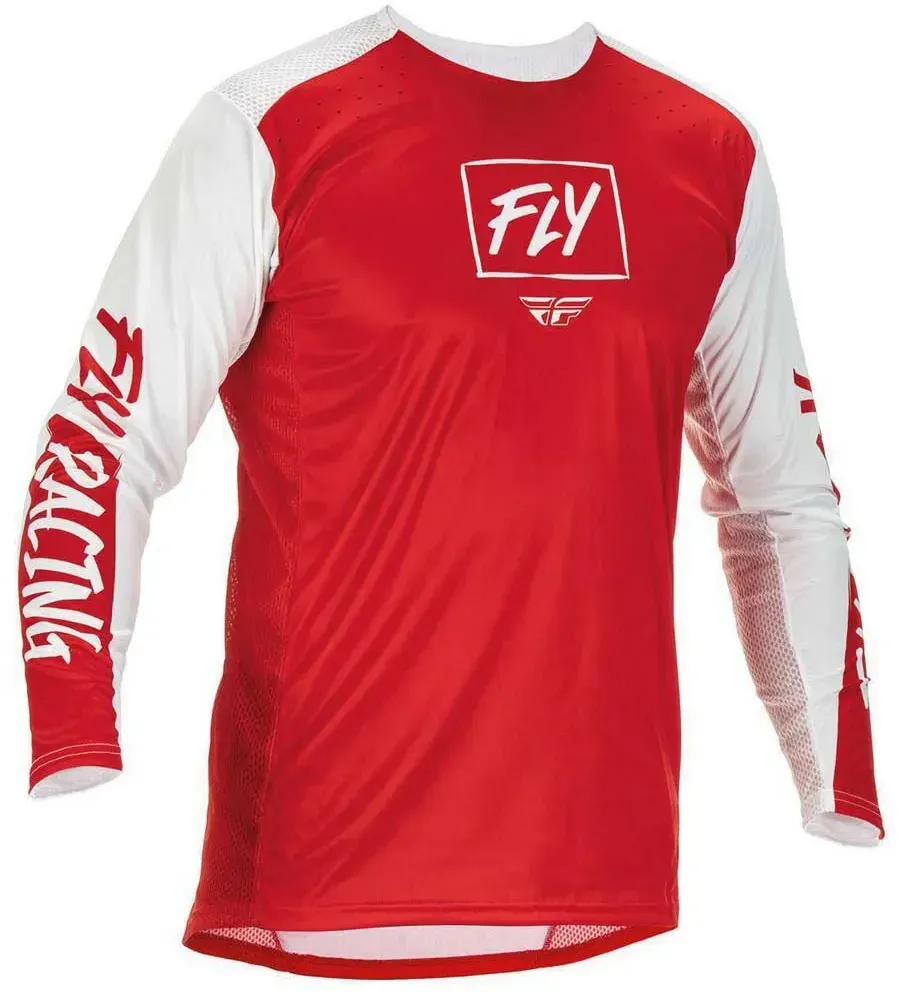 Fly Racing Mx Lite Langarm-trikot - Red / White - 2XL