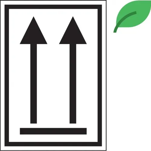 Dreifke® Aufkleber | Verpackungskennzeichen Oben, IMDG-Code, ADR, ökologische Folie, 74x105mm, 500/Rolle