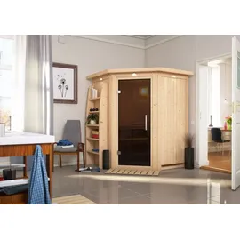 Karibu Nanja inkl. 3,6 kW Ofen + ext. Steuerung