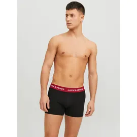 JACK & JONES Jacflower Bird Trunks Surf The Web / Schwarz L 3er Pack