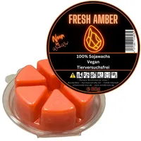 WonderWax Duftwachs WonderWax® Duftwachs Kreis 6 pcs Neon (Fresh Amber), Duftrichtung: Fresh Amber