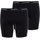 CECEBA Herren Shorts, Multipack - Boxershort, Long Boxer, Basic, Baumwolle, M-7XL, einfarbig Schwarz 7XL