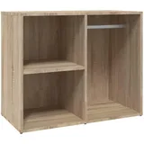 vidaXL Regal für Schminktisch, Ankleideschrank mit viel Stauraum, Schmuckschrank für Schlafzimmer Wohnzimmer, Aufbewahrungsschrank Schrank, Sonoma-Eiche Holzwerkstoff