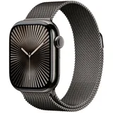 Apple Watch Series 10 GPS + Cellular 42 mm Titangehäuse schiefer Milanaise Armband schiefer