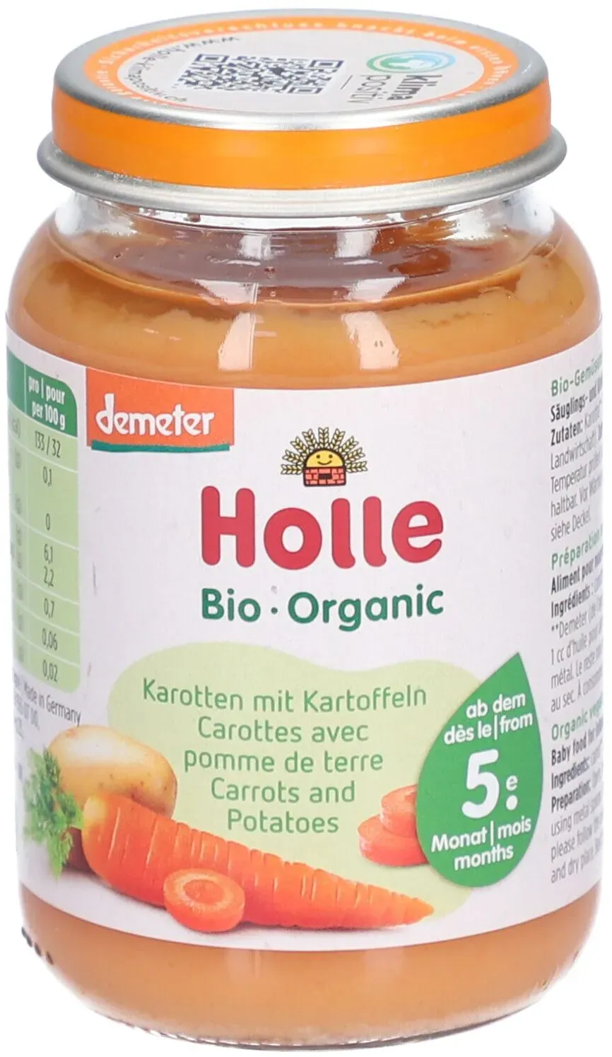 Holle Karotten mit Kartoffeln