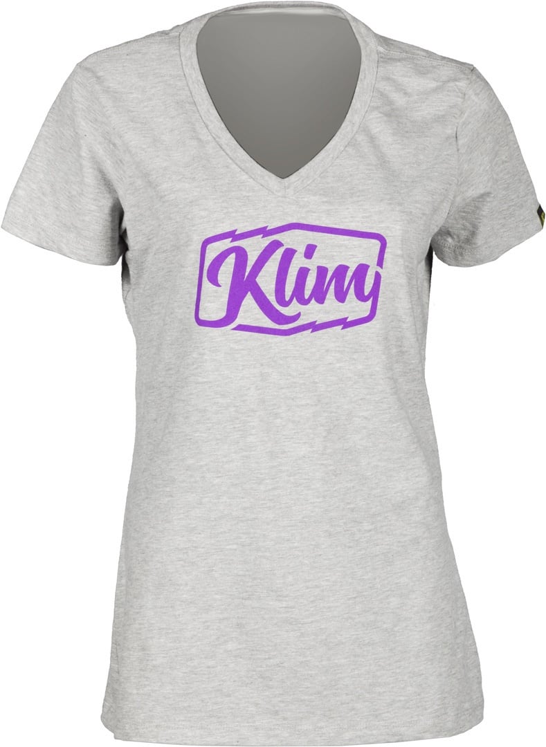 Klim Script Damen T-Shirt, grau, Größe XL