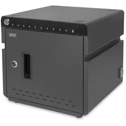 Digitus Mobiler Desktop Ladeschrank für 10 Notebooks/Tablets bis 13 Zoll, UV-C, USB-C