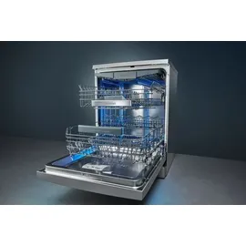 Siemens iQ300 SX53ES02CE Einbau-Geschirrspüler (teilintegrierbar, 598 mm breit, Edelstahl)