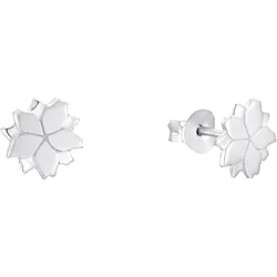 s.Oliver Damen Ohrstecker 2034191 Lotusblüte Silber 925
