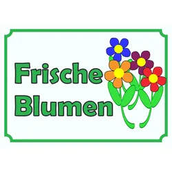 Verkaufsschild Schild Blumen A1 (594x841mm)
