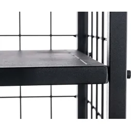 CLP Kaminholzständer Forrest Metall 40 x 40 x 120 cm schwarz