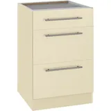 WIHO KÜCHEN Unterschrank Unna 50 x 57 x 82 cm Beige