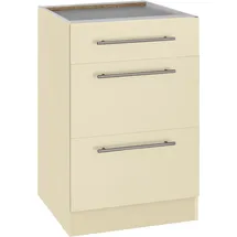 WIHO KÜCHEN Unterschrank Unna 50 x 57 x 82 cm Beige
