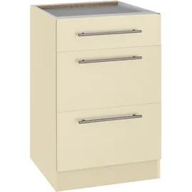 WIHO KÜCHEN Unterschrank Unna 50 x 57 x 82 cm Beige