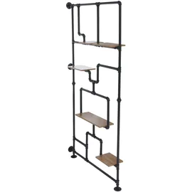 Mendler Raumteiler 203 x 100 x 20 cm Braun
