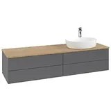 Villeroy & Boch Antao Waschtischunterschrank 1600x360x500mm L27051GK mit Beleuchtung FK/AP: GK/1