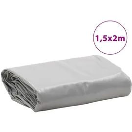 vidaXL Abdeckplane 1,5 x 2 m Grau
