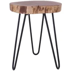 byLIVING Beistelltisch NASTI, Breite 38 cm, Akazie natur/schwarz