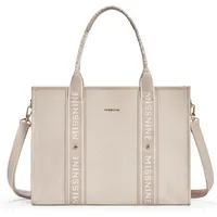 MISSNINE Tragetasche Canvas-Laptoptasche 15,6 Zoll Damen Aktentasche Büro Schule