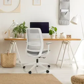 HJH Office PROFONDO ECO W Netzstoff Grau