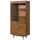 MASSIVMOEBEL24.DE Vitrine Akazie 90 x 42 x 190 cm Beige