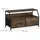 Relaxdays TV Board im Industrial Style 48,5 x 93 x 41,5 cm Braun/Schwarz Holz/Metall
