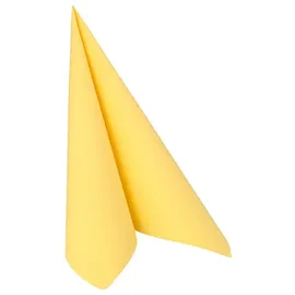 Papstar Servietten "ROYAL Collection" 1/4-Falz 40 cm x 40 cm gelb
