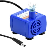 QWORK® Super Leise Ersatzpumpe für Blumen Katzenbrunnen - 12V AC 2W 2,1L Wasserpumpe für Katzen Trinkbrunnen