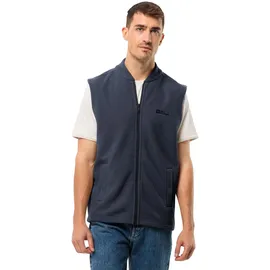 Jack Wolfskin Light CURL Vest M Fleece-Weste, Night Blue, M