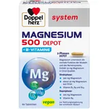 Doppelherz system Magnesium 500 Depot – Hochdosiertes Magnesium als Beitrag zur normalen Muskelfunktion – 60 Tabletten