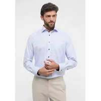 Eterna Herren Hemd blau meliert Comfort Fit, blau, NOS
