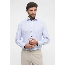 Eterna Herren Hemd blau meliert Comfort Fit, blau, NOS