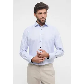 Eterna Herren Hemd blau meliert Comfort Fit, blau, NOS
