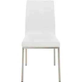 CLP 2er Set Esszimmerstühle Colmar Mit Pflegeleichtem Kunstledersitz I Gepolsterte Lehnstühle Mit Edelstahlgestell