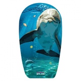 Kinder Schwimmbrett Motiv Delfin blau Bodyboard 84cm Schwimm Board Neu