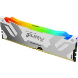 Kingston FURY Renegade RGB weiß/silber DIMM 16GB DDR5-6000, CL32-38-38, on-die ECC (KF560C32RWA-16)