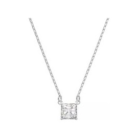 Swarovski Halskette - Attract Square cut Rhodium plated - Gr. unisize - in Silber - für Damen