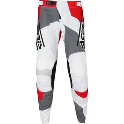 Acerbis Linear Sumbawa, Textilhose - Weiß/Grau/Rot - 36