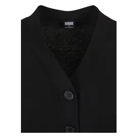 URBAN CLASSICS Ladies Rib Strickjacke Schwarz XS