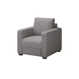 bobb Relaxsessel Lisa de Luxe Mikrofaser 85 x 90 x 93 cm Grau