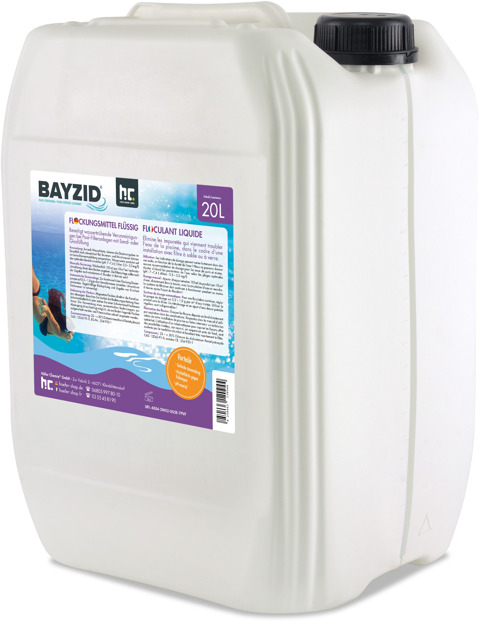 1 x 20 L BAYZID® Flockungsmittel flüssig