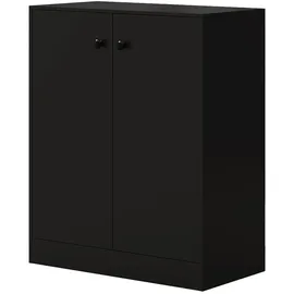 Costway Sideboard 72 x 85,5 x 34 cm Schwarz