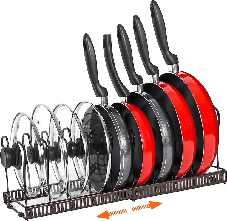 SRD 0175 Ausziehbarer Vorratsregal-Topf-Organizer (2er-Pack)