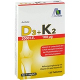 Avitale D3+K2 2000 I.E.+100ug Tabletten