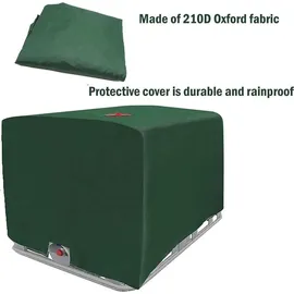 luxuskollektion 1000L IBC Tank Abdeckung 120 x 100 x 116 cm Grün