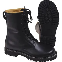 Max Fuchs MFH Kampfstiefel, Vollleder, gute Ausführung, schwarz - Schwarz - 48
