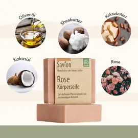 Savion Körperseife - Rose 80g