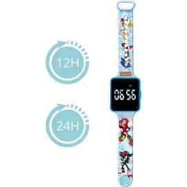 Lexibook Sonic The Hedgehog Digitaluhr 0 mm Gehäuse Blau One Size