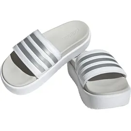 adidas Adilette Platform Badesandalen Cloud White / Zero Met / Grey One 42