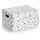 Zeller Aufbewahrungsbox Dots 25 x 35 x 20 cm 20-tlg. weiß